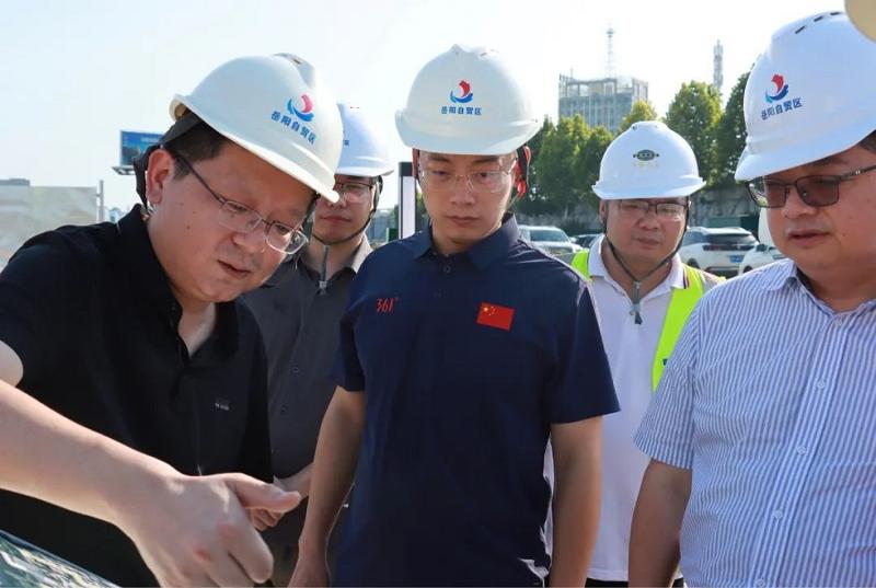 王東輝、周玉萍一行調研岳陽自貿(mào)片區(qū)EOD建設項目
