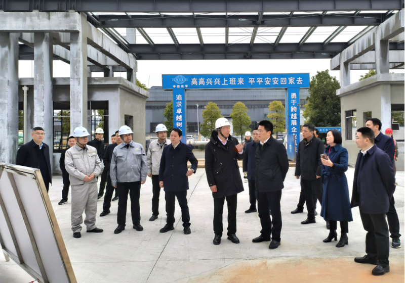 肖湘暉到建筑工程公司科倫、湘盛福諾項目調(diào)研