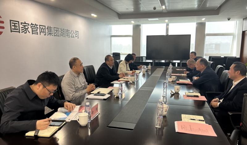 周鴻與國家管網(wǎng)湖南公司代表、黨委書記王現(xiàn)中舉行會談